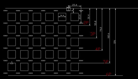 قیمت خوب نوار نیکل قابل تنظیم 1P-6P ️ دقت 20.5mm Pitch Spacing برای نگهدارنده های عایق بندی شده 18650 آنلاین